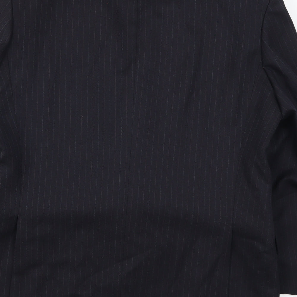 Marks and Spencer Mens Blue Striped  Jacket Suit Jacket Size 44
