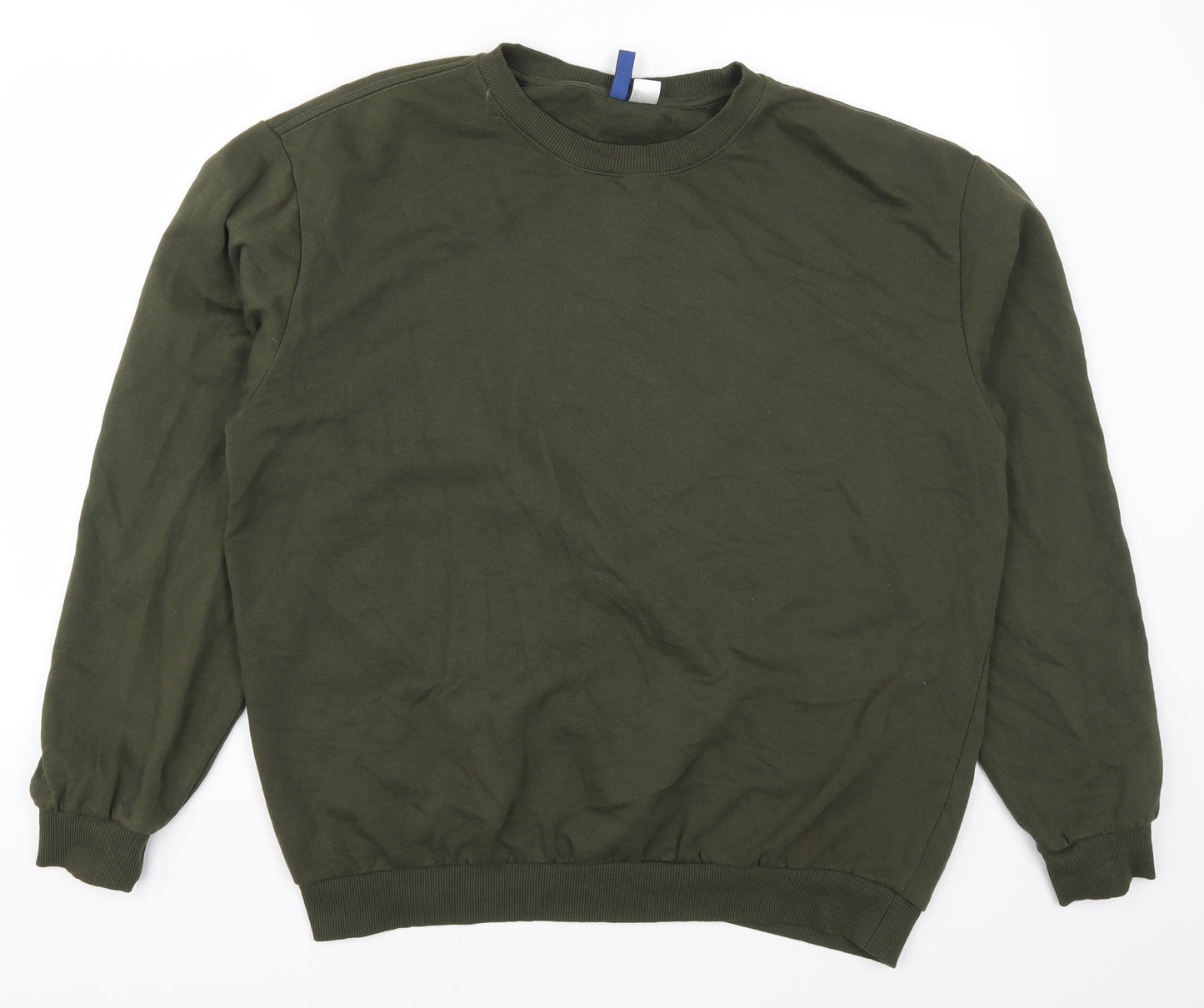 H&M Mens Green   Pullover Sweatshirt Size L