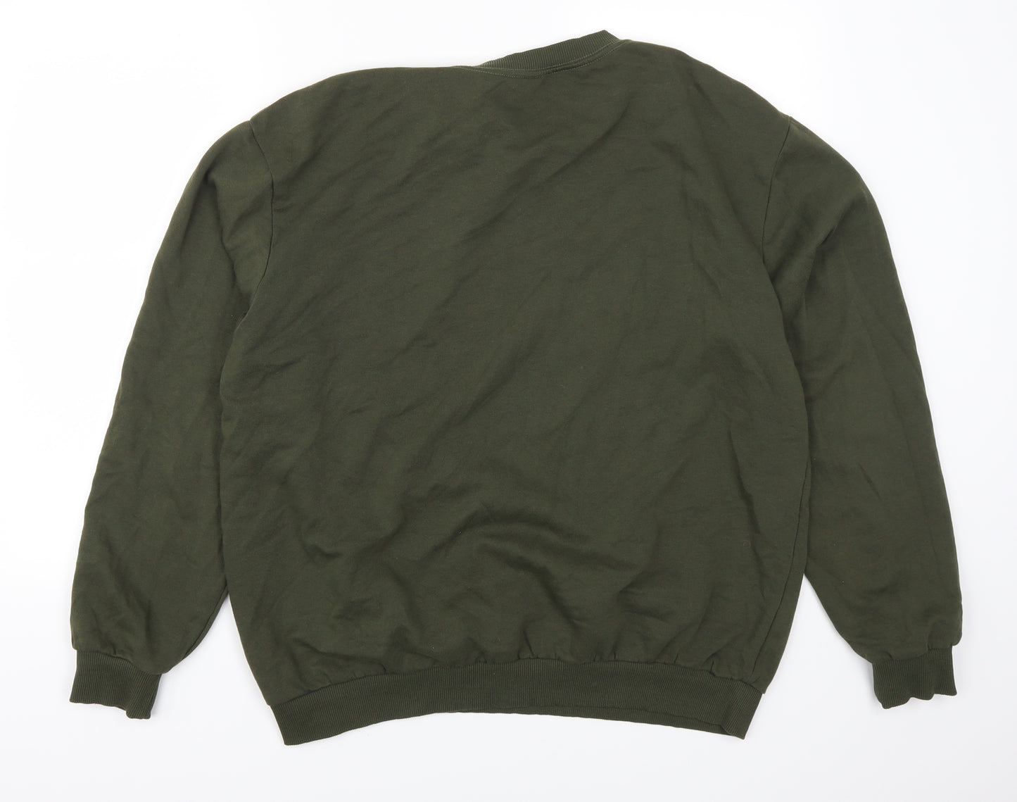 H&M Mens Green   Pullover Sweatshirt Size L