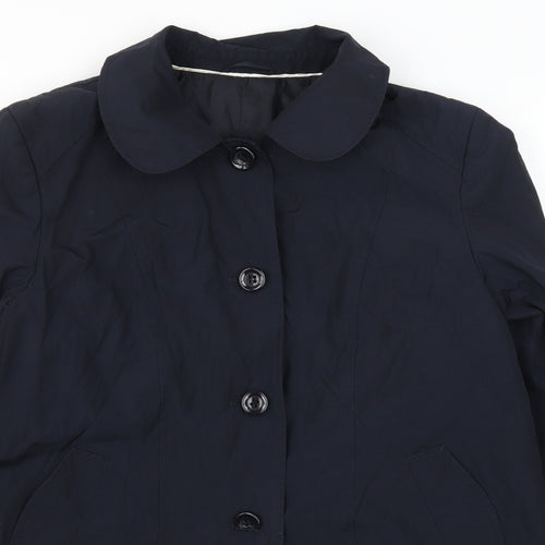 Laura Ashley Womens Blue   Overcoat Coat Size 18