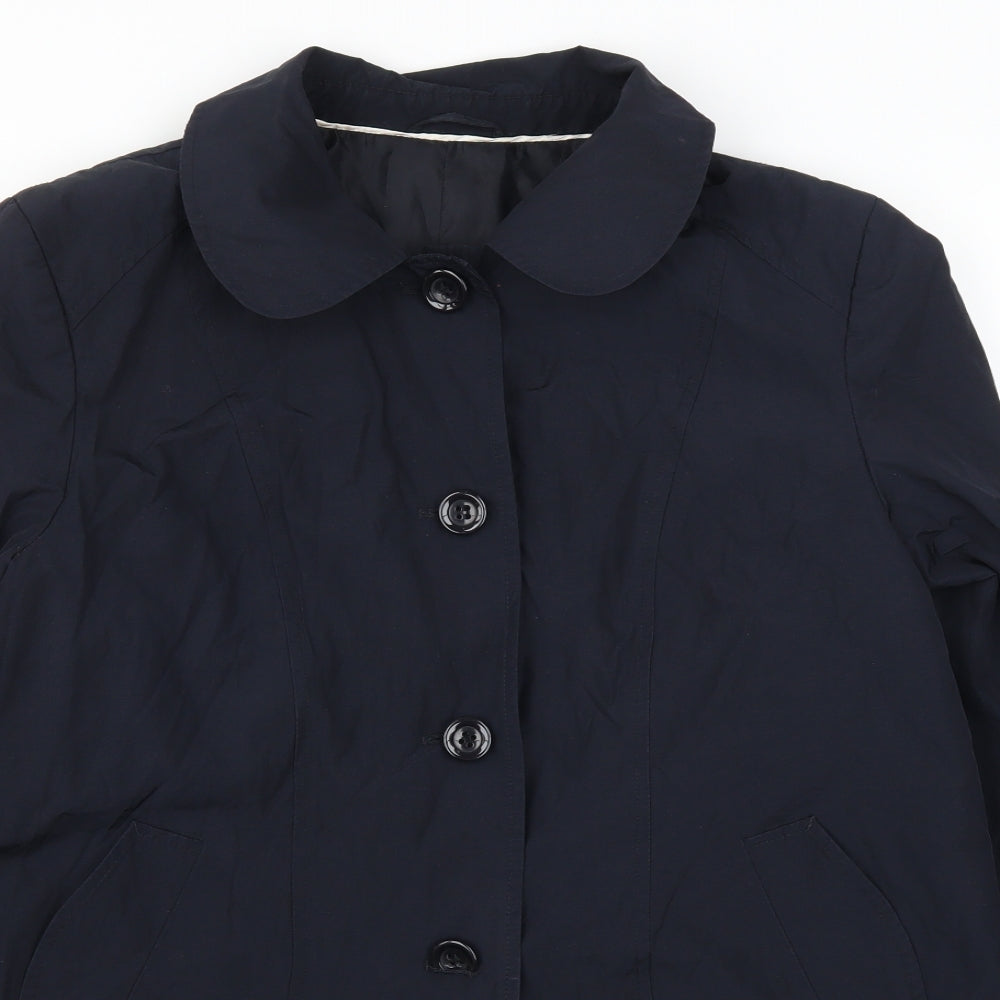 Laura Ashley Womens Blue   Overcoat Coat Size 18