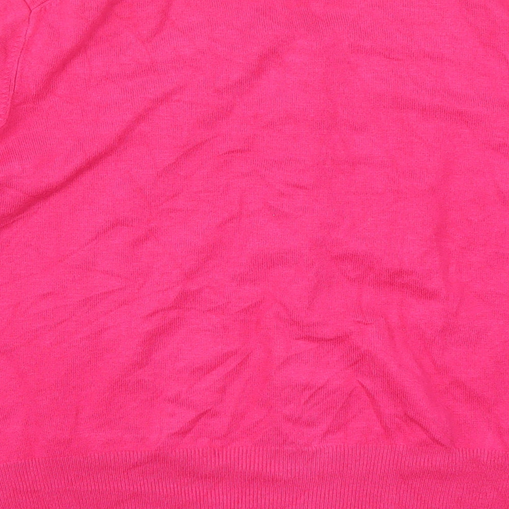 Marks and Spencer Womens Pink   Cardigan Jumper Size 18