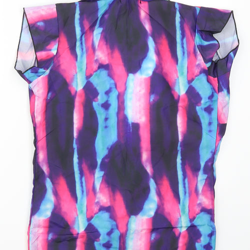 Mavodovama Womens Pink   Basic Blouse Size L  - Abstract