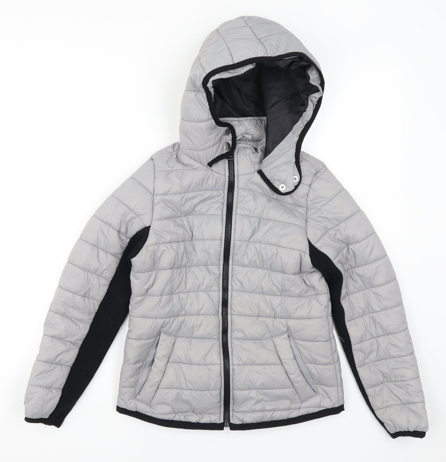 New Look Girls Grey   Quilted Coat Size 10-11 Years
