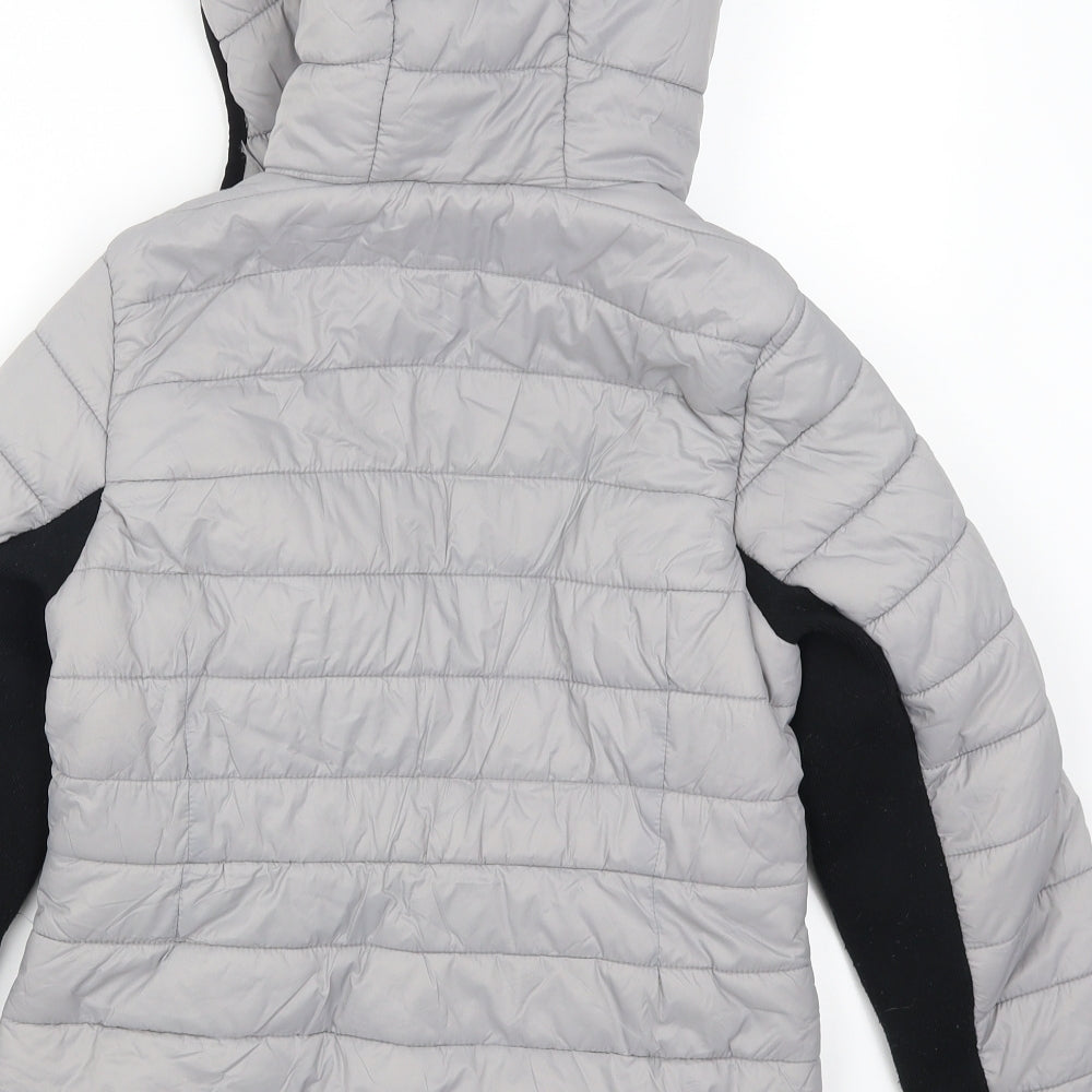 New Look Girls Grey   Quilted Coat Size 10-11 Years