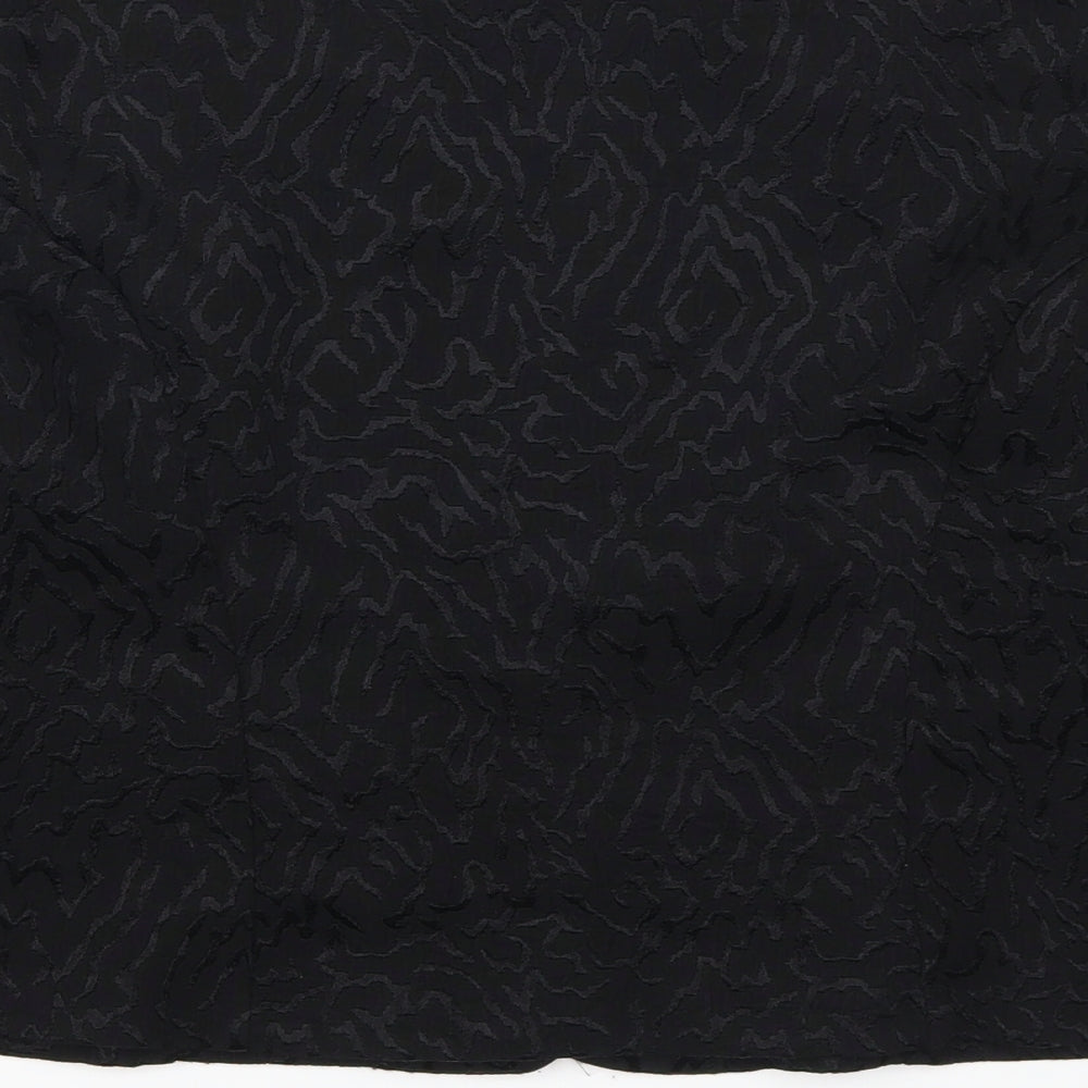 Preworn Womens Black Geometric  Jacket  Size 10