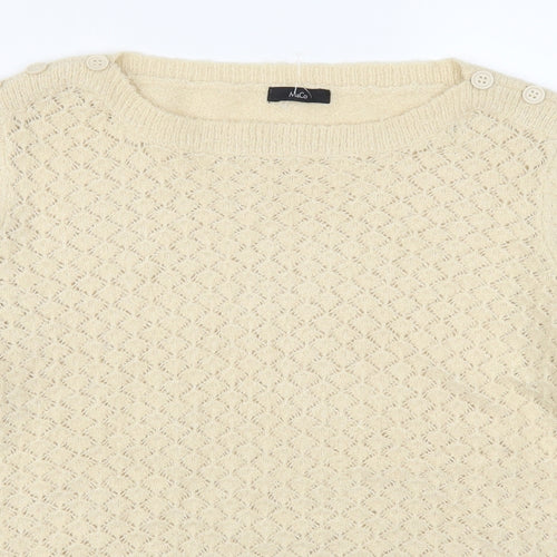 M&Co Womens Beige   Pullover Jumper Size 16