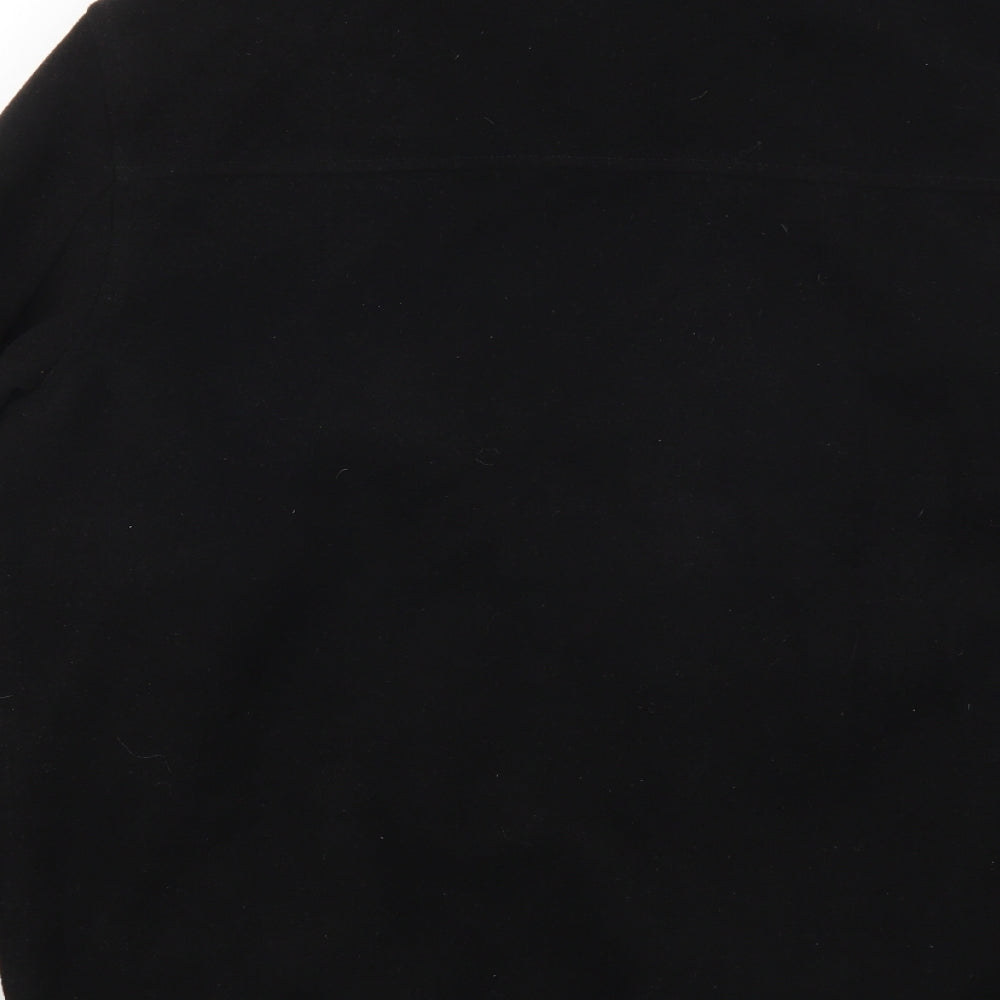Greenwoods Mens Black   Overcoat Coat Size M