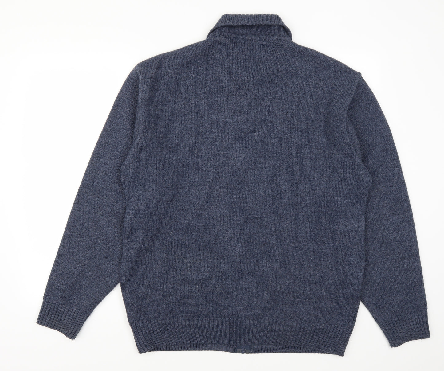 Greenwoods Mens Blue   Cardigan Jumper Size L