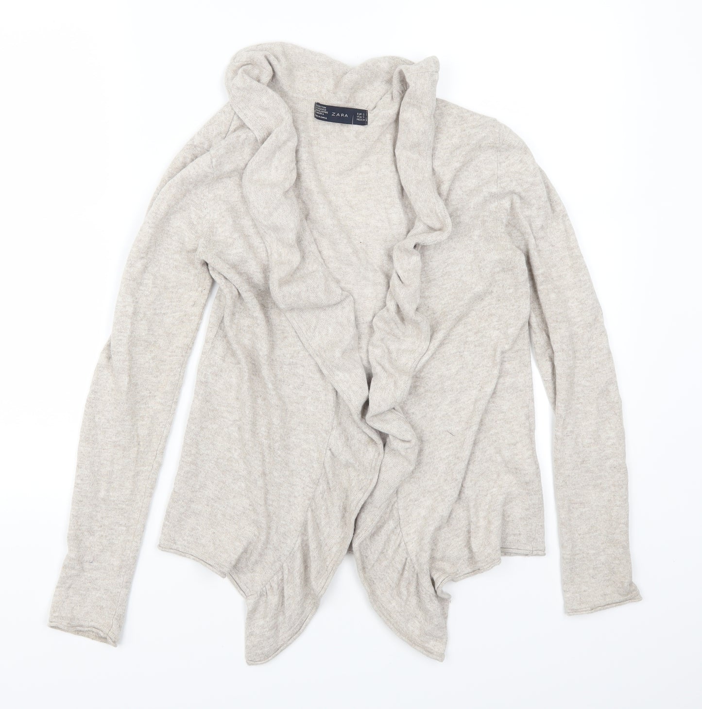 Zara Womens Beige   Cardigan Jumper Size S