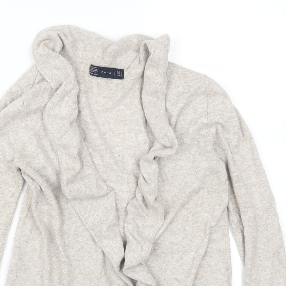 Zara Womens Beige   Cardigan Jumper Size S