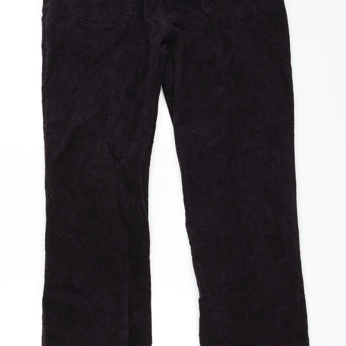 Monsoon Womens Purple  Corduroy Bootcut Jeans Size 16 L31 in