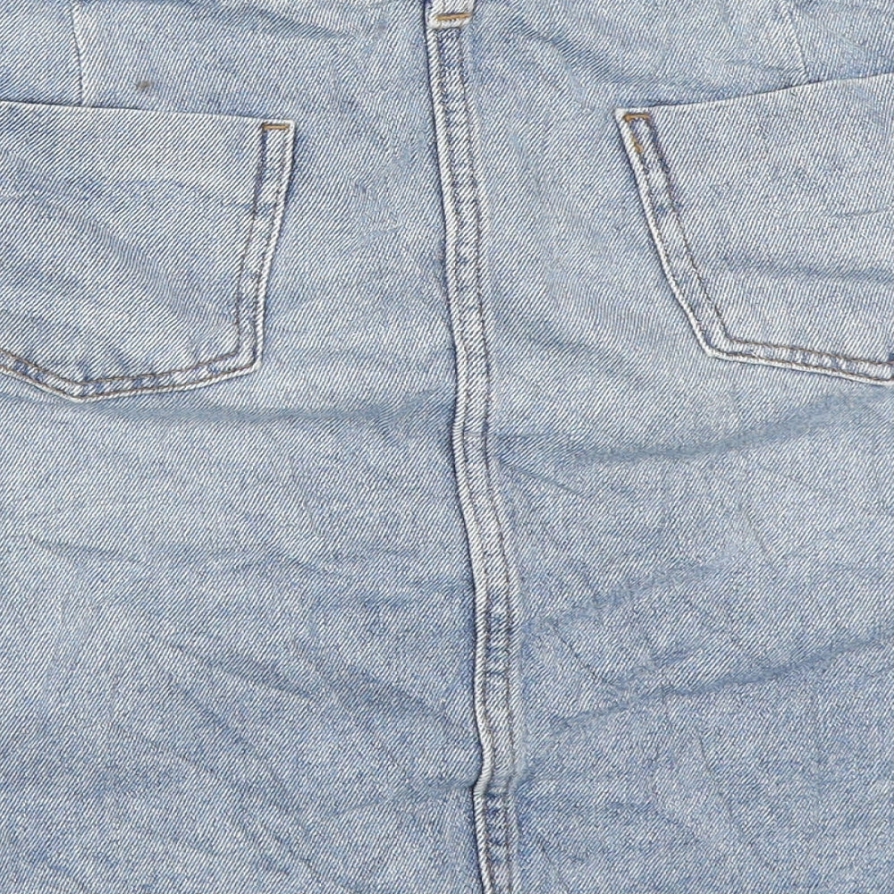 TU Womens Blue  Denim A-Line Skirt Size 14