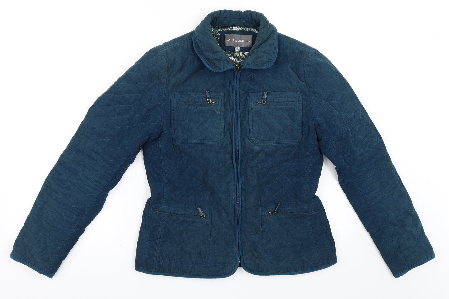 Laura Ashley Womens Blue   Jacket Coat Size 10