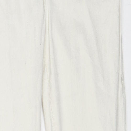 Topshop Womens White  Denim Skinny Jeans Size 28 in L30 in