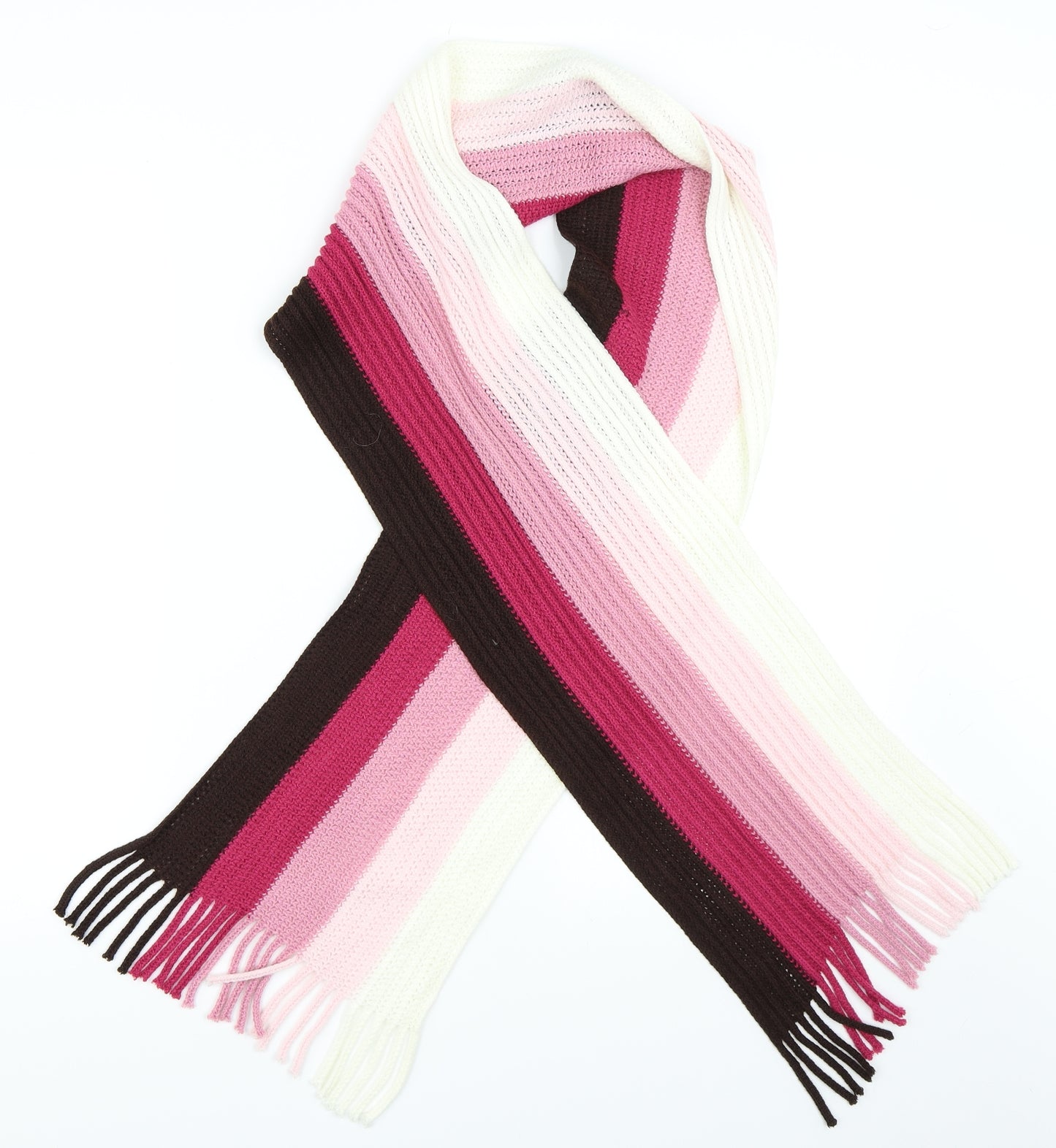Dorothy Perkins Womens Pink Striped   Scarf