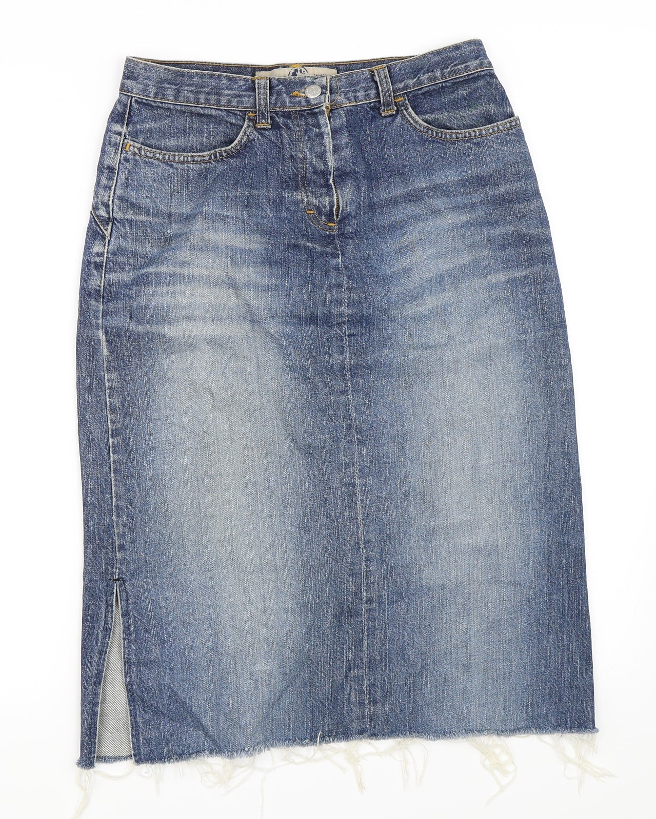 Vera Moda Womens Blue  Denim Straight & Pencil Skirt Size 38
