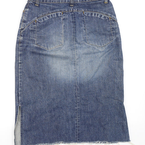 Vera Moda Womens Blue  Denim Straight & Pencil Skirt Size 38