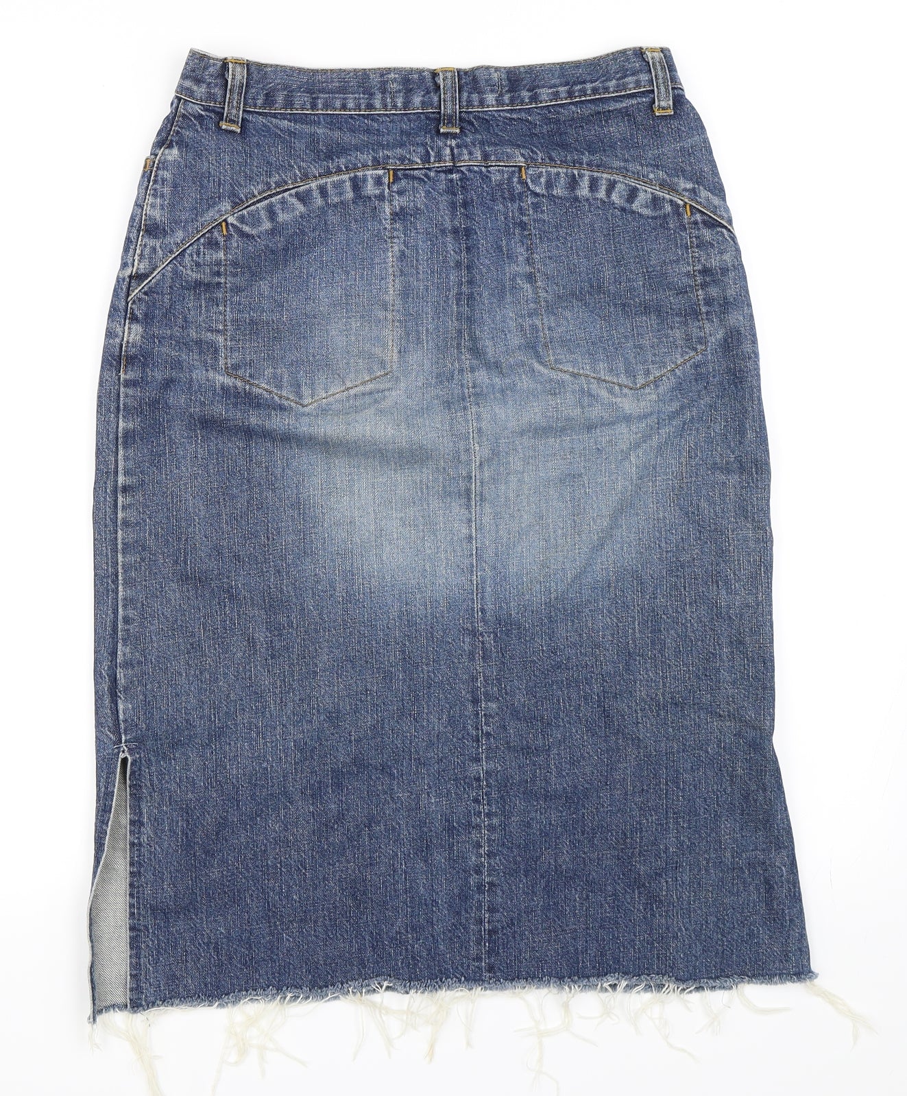 Vera Moda Womens Blue  Denim Straight & Pencil Skirt Size 38