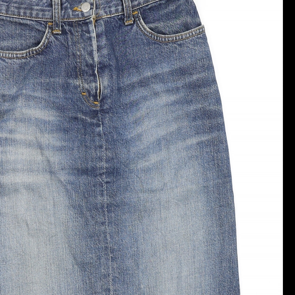 Vera Moda Womens Blue  Denim Straight & Pencil Skirt Size 38