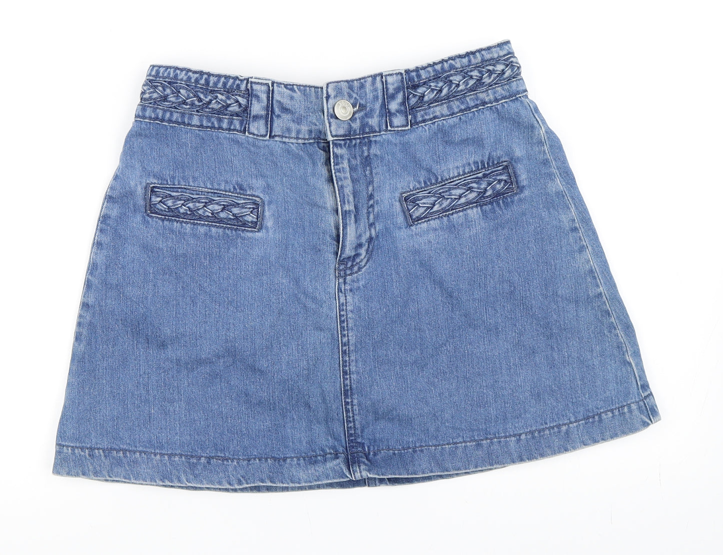 BDG Womens Blue  Denim Mini Skirt Size M