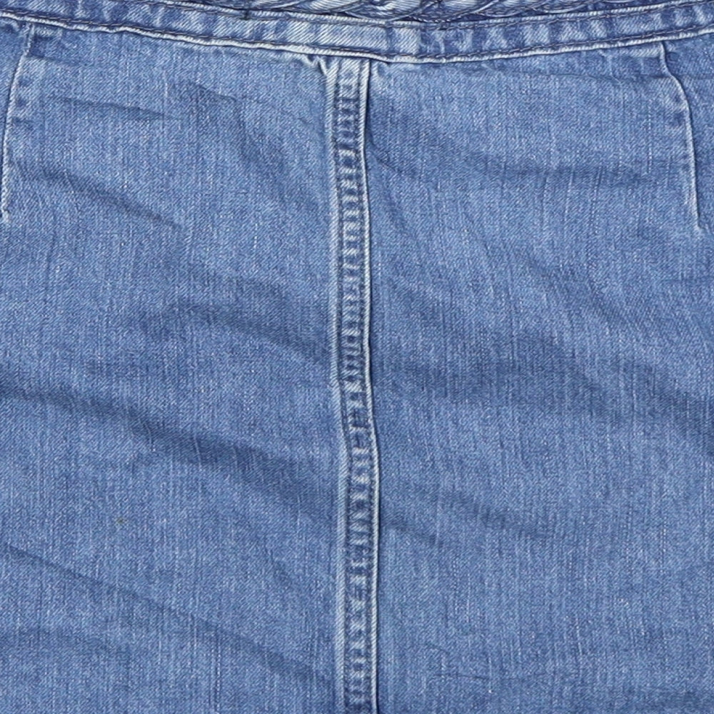 BDG Womens Blue  Denim Mini Skirt Size M