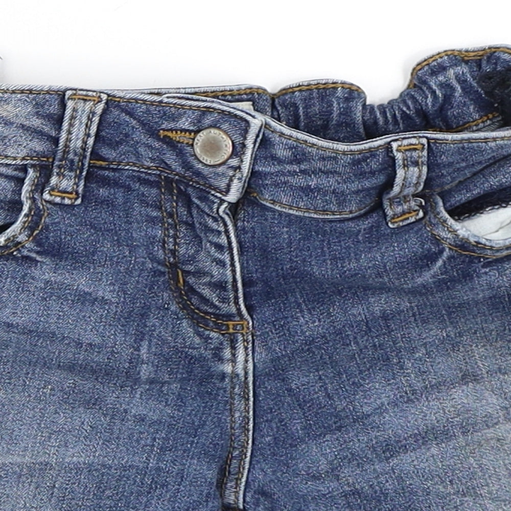 NEXT Girls Blue  Denim Cut-Off Shorts Size 12 Years