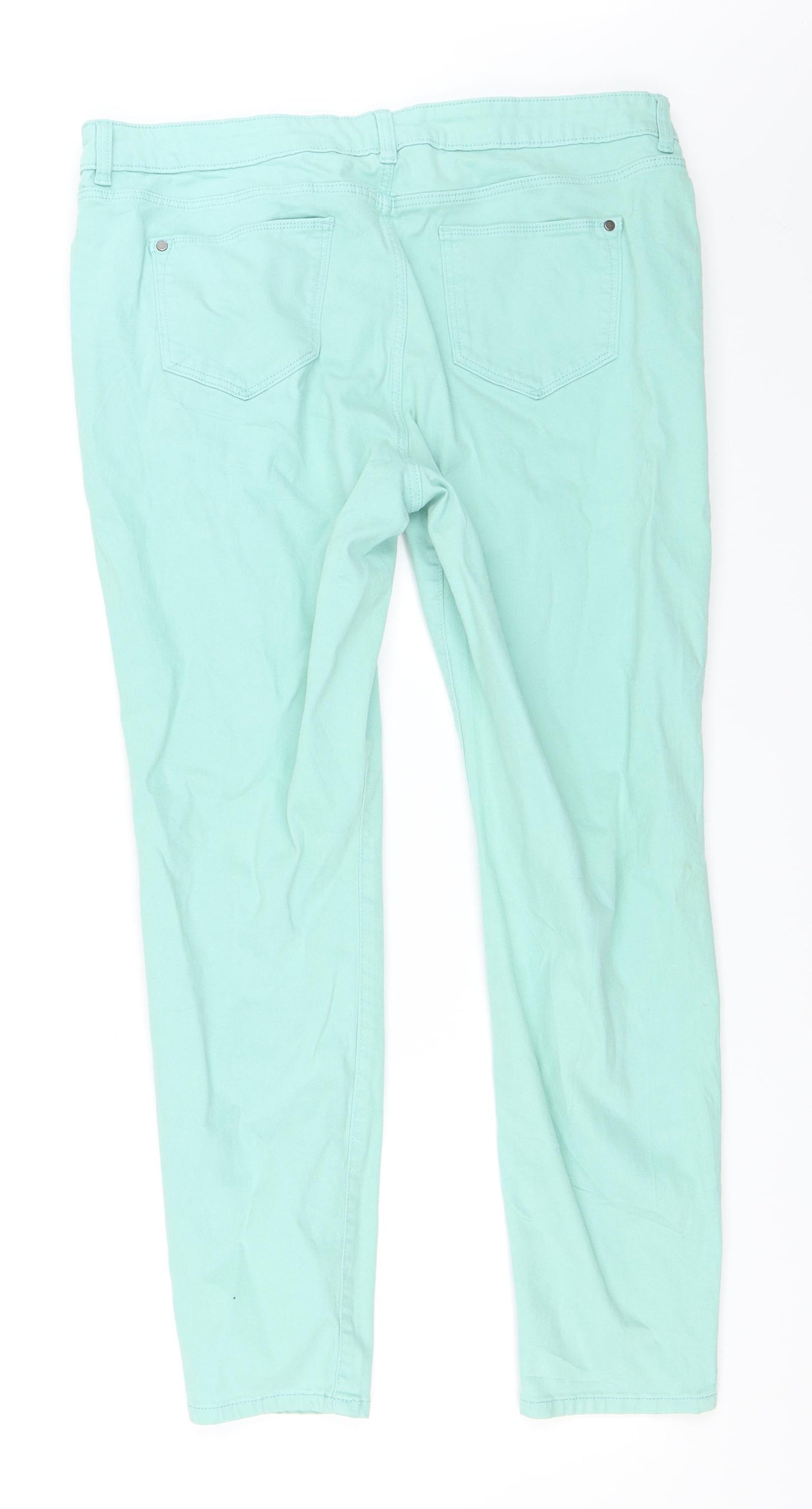 TU Womens Green   Skinny Jeans Size 16 L27 in