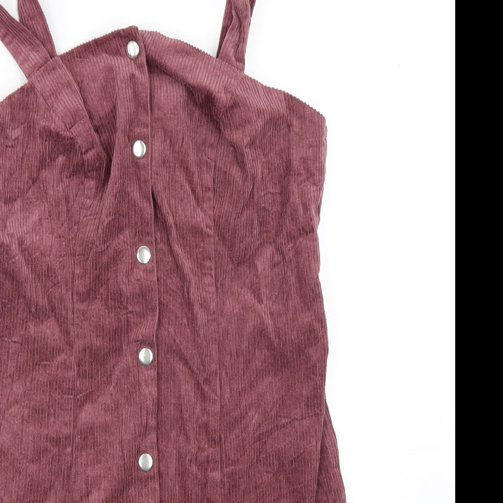 George Womens Pink  Corduroy Pinafore/Dungaree Dress  Size 10