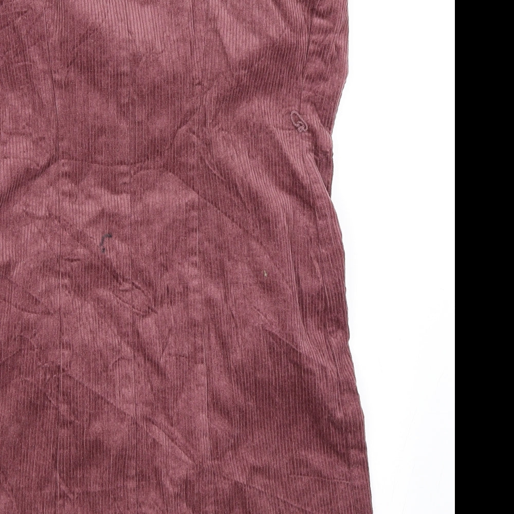 George Womens Pink  Corduroy Pinafore/Dungaree Dress  Size 10