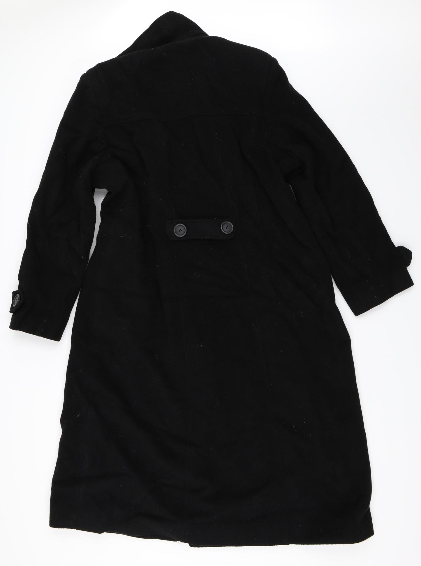 Classics Womens Black   Overcoat Coat Size 18