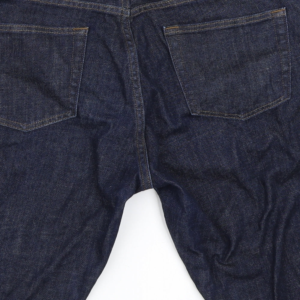 Uniqlo Womens Blue  Denim Cut-Off Shorts Size 28 in