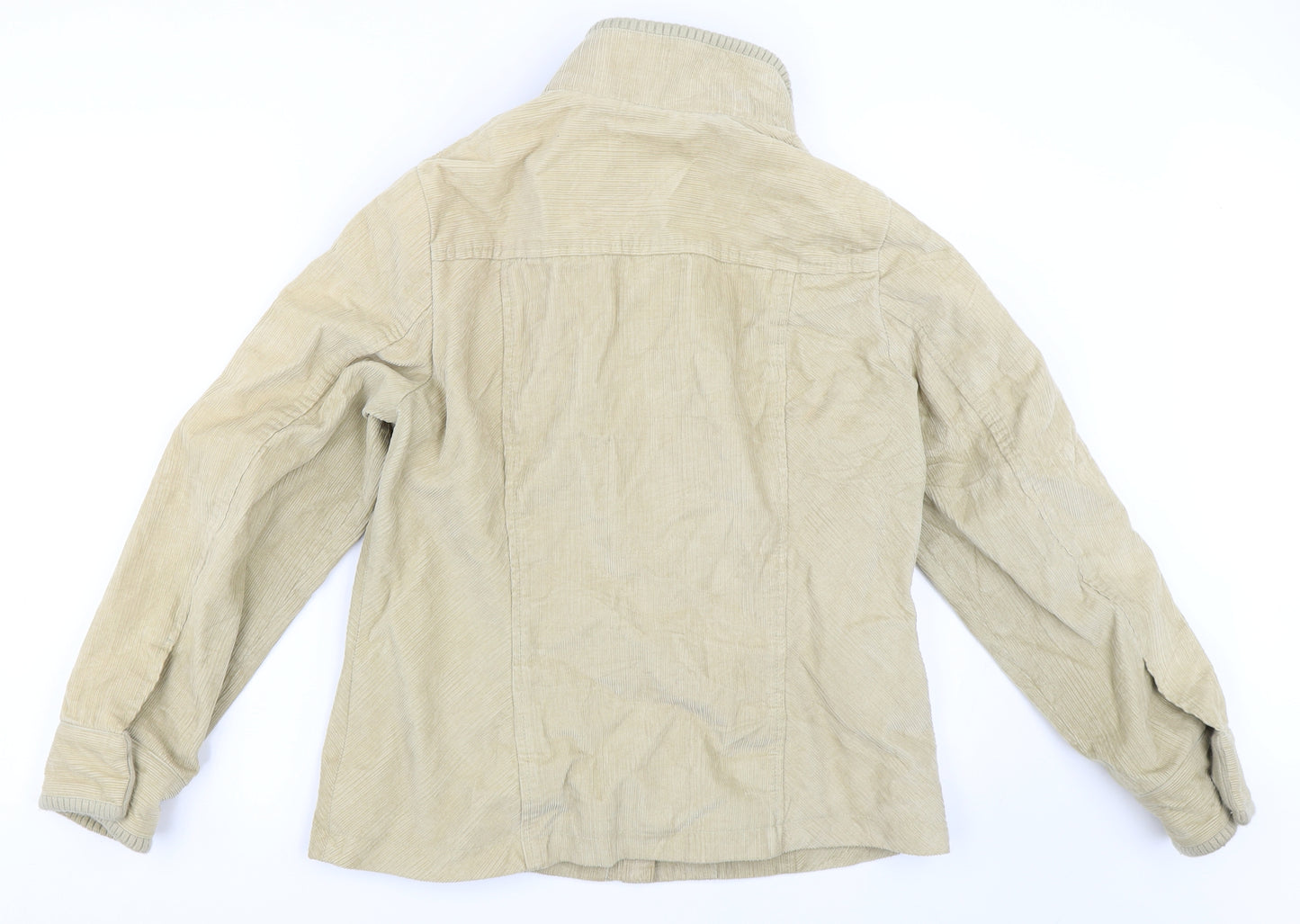 Per Una Womens Beige  Corduroy Jacket Coat Size M