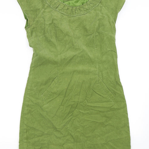 Boden Womens Green  Corduroy Shift  Size 10