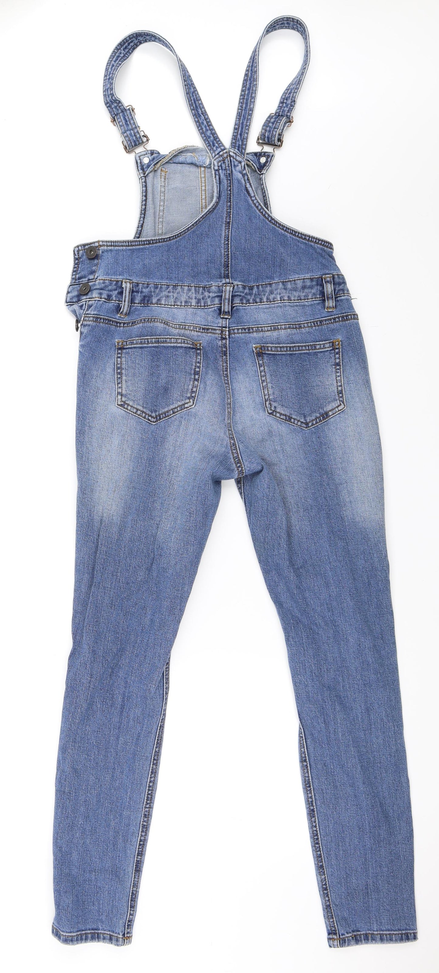 Primark Womens Blue  Denim Dungaree One-Piece Size 10