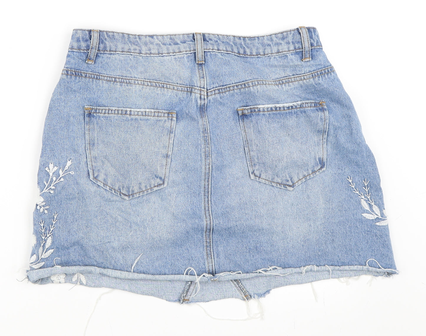 Primark Womens Blue  Denim Mini Skirt Size 14