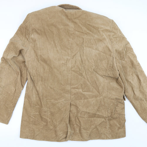 Cotton Traders Mens Beige  Corduroy Jacket Blazer Size 46