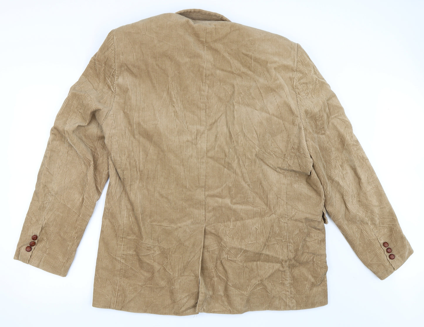 Cotton Traders Mens Beige  Corduroy Jacket Blazer Size 46