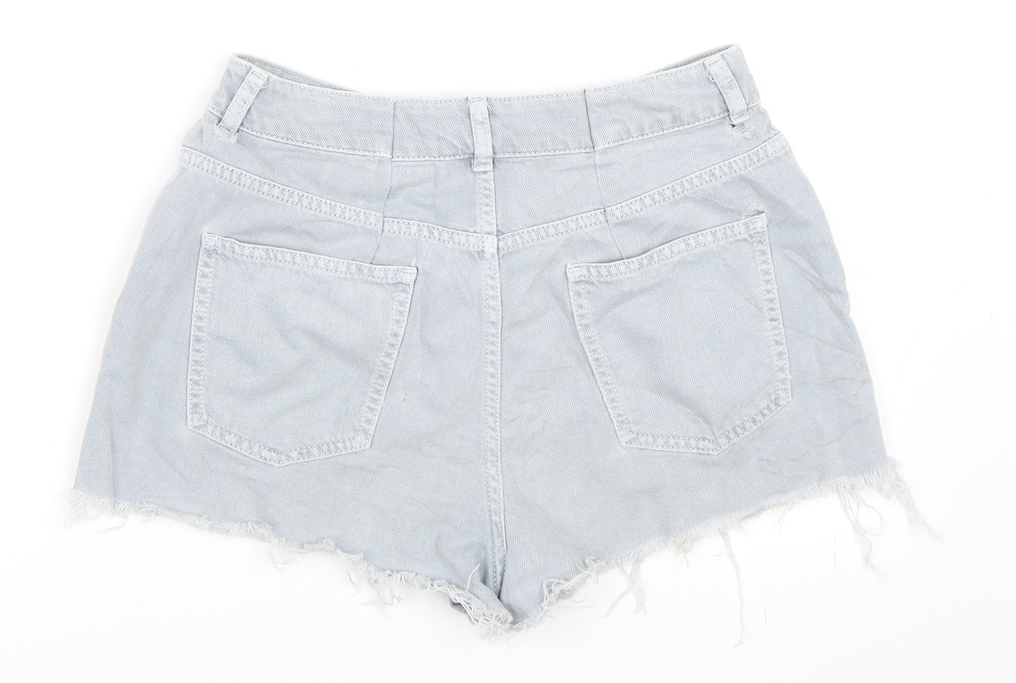 ASOS Womens Blue  Denim Cut-Off Shorts Size 12