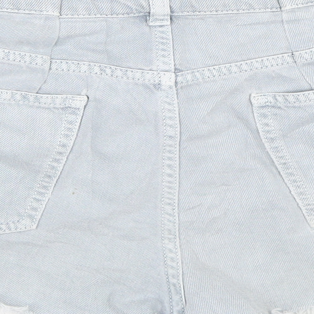 ASOS Womens Blue  Denim Cut-Off Shorts Size 12