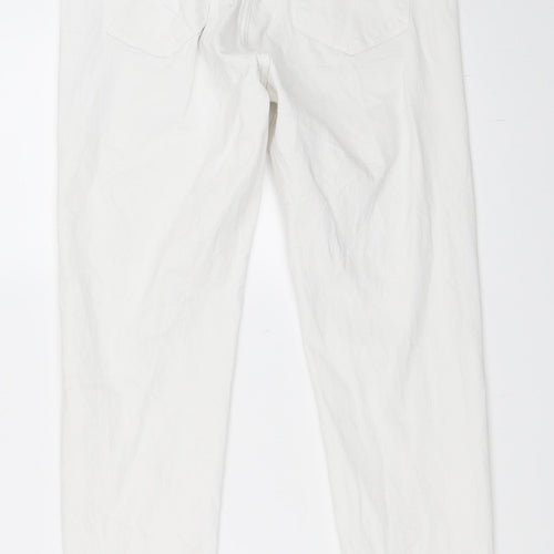 Berksha Womens White  Denim Skinny Jeans Size 40 L27 in