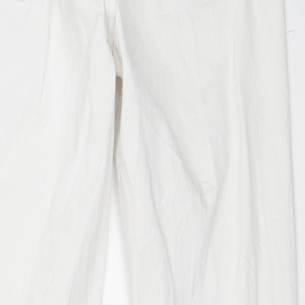 Berksha Womens White  Denim Skinny Jeans Size 40 L27 in