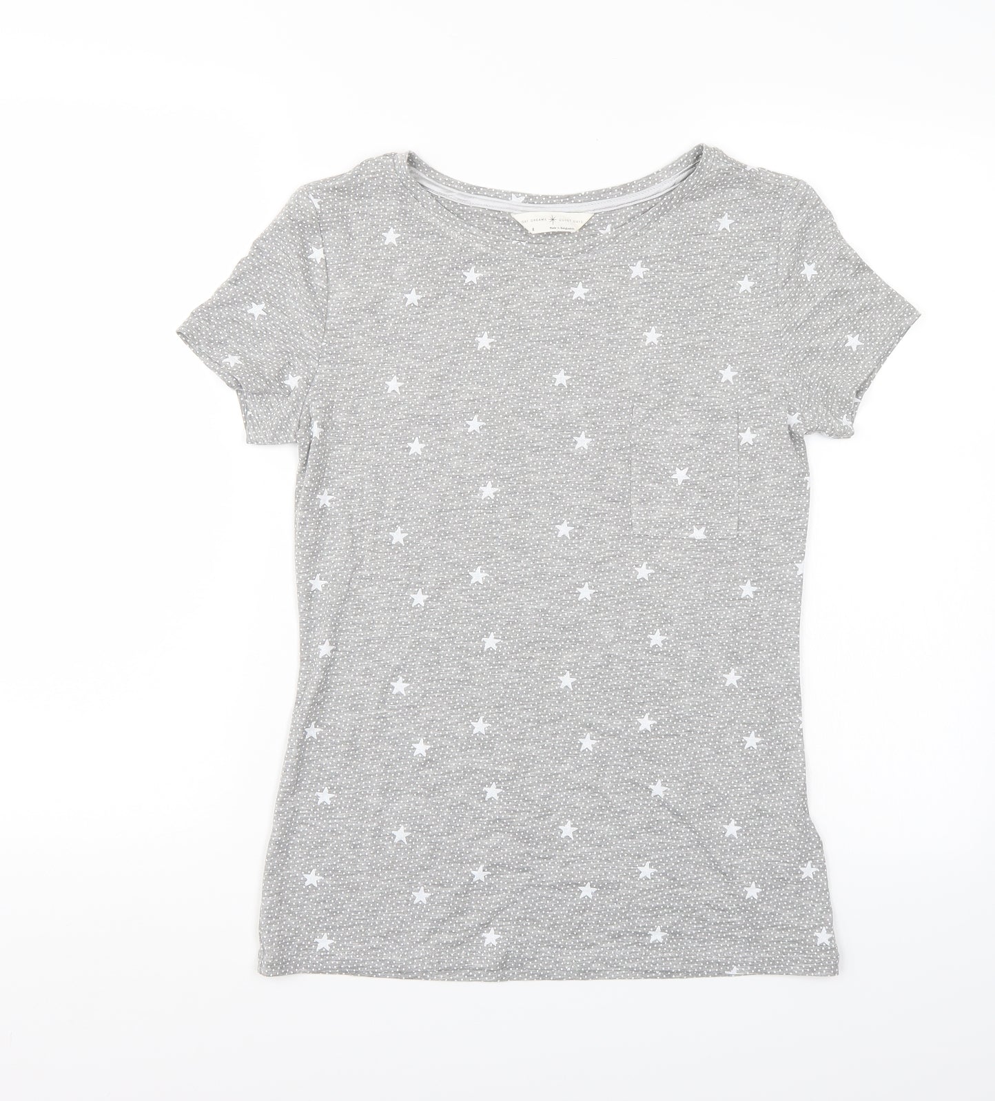 Day dreams Womens Grey   Basic T-Shirt Size 8