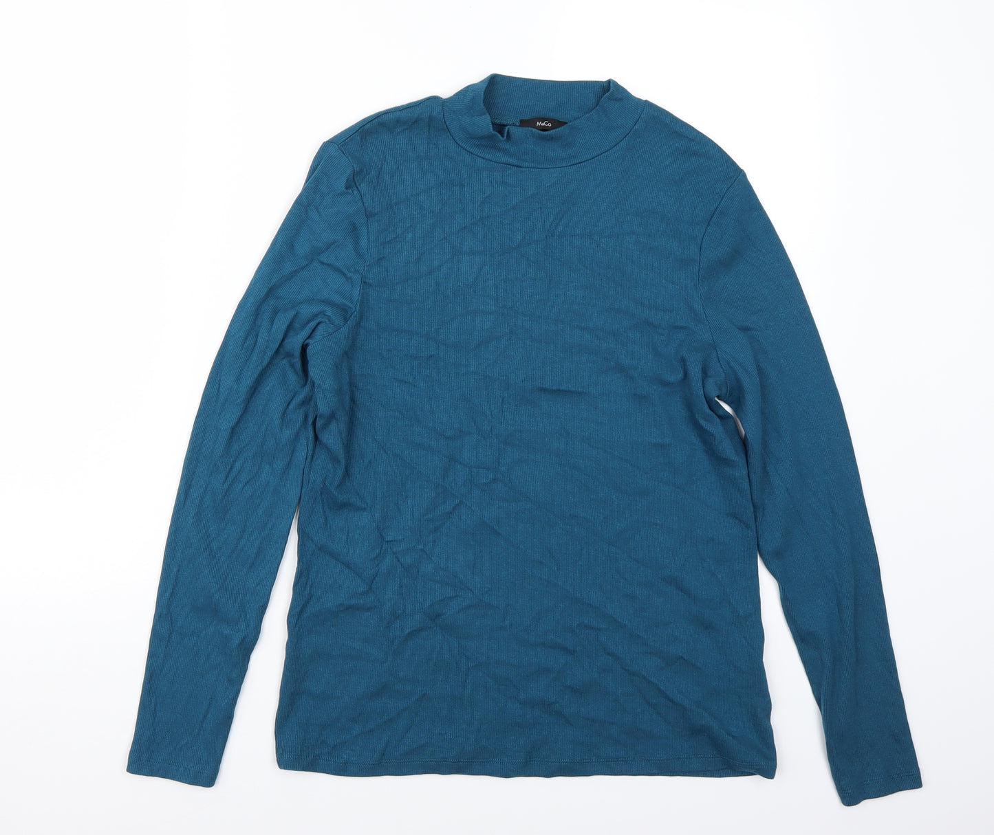 M&Co Womens Blue   Basic T-Shirt Size 14