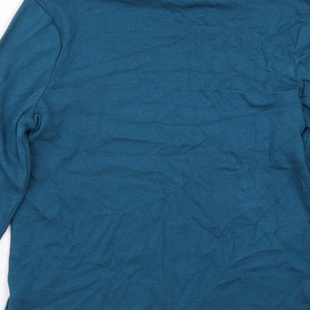 M&Co Womens Blue   Basic T-Shirt Size 14