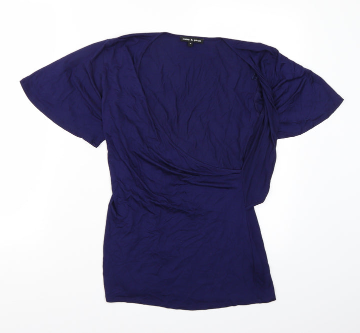 Cable & Gauge Womens Blue Basic T-Shirt Size M