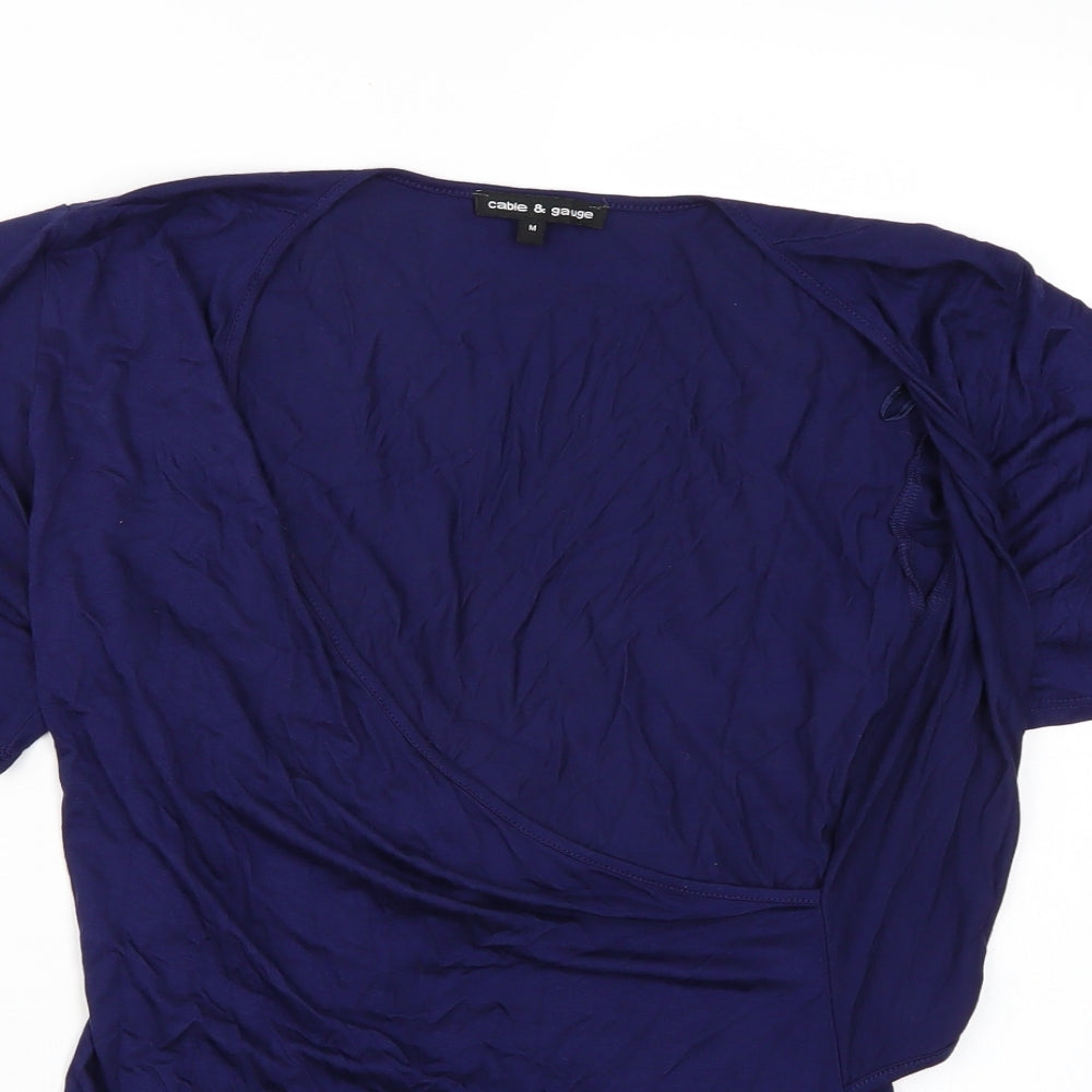 Cable & Gauge Womens Blue   Basic T-Shirt Size M