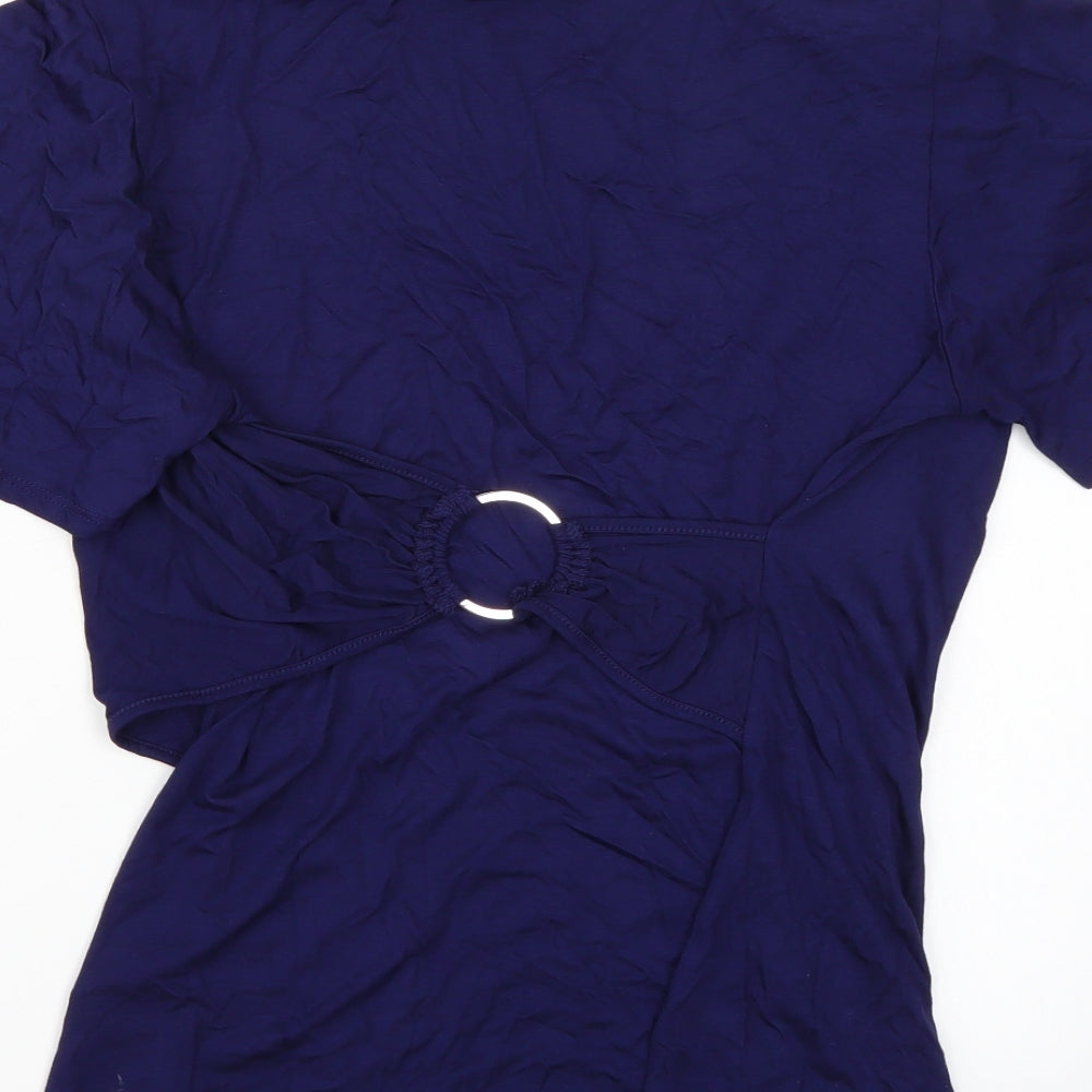 Cable & Gauge Womens Blue   Basic T-Shirt Size M