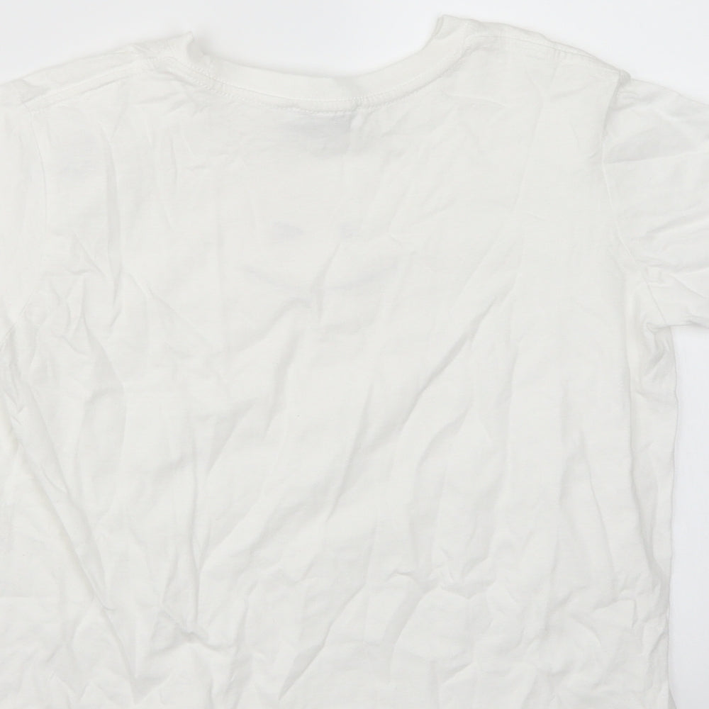 Topshop Womens White   Basic T-Shirt Size S