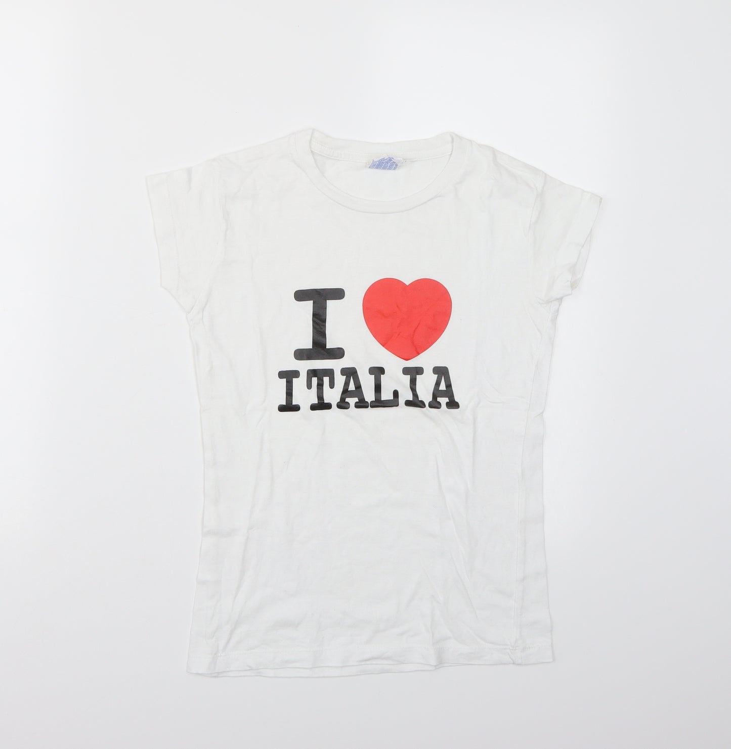 JHK Womens White   Basic T-Shirt Size S